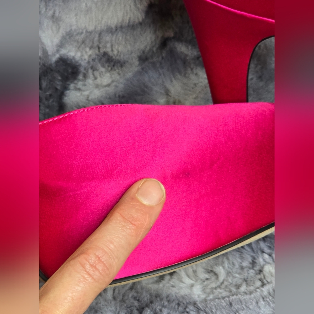 NWT Aaj by Aminah Women's Satiya Platform Dress Sandals In Fuschia Size 8.5 - Picture 7 of 16